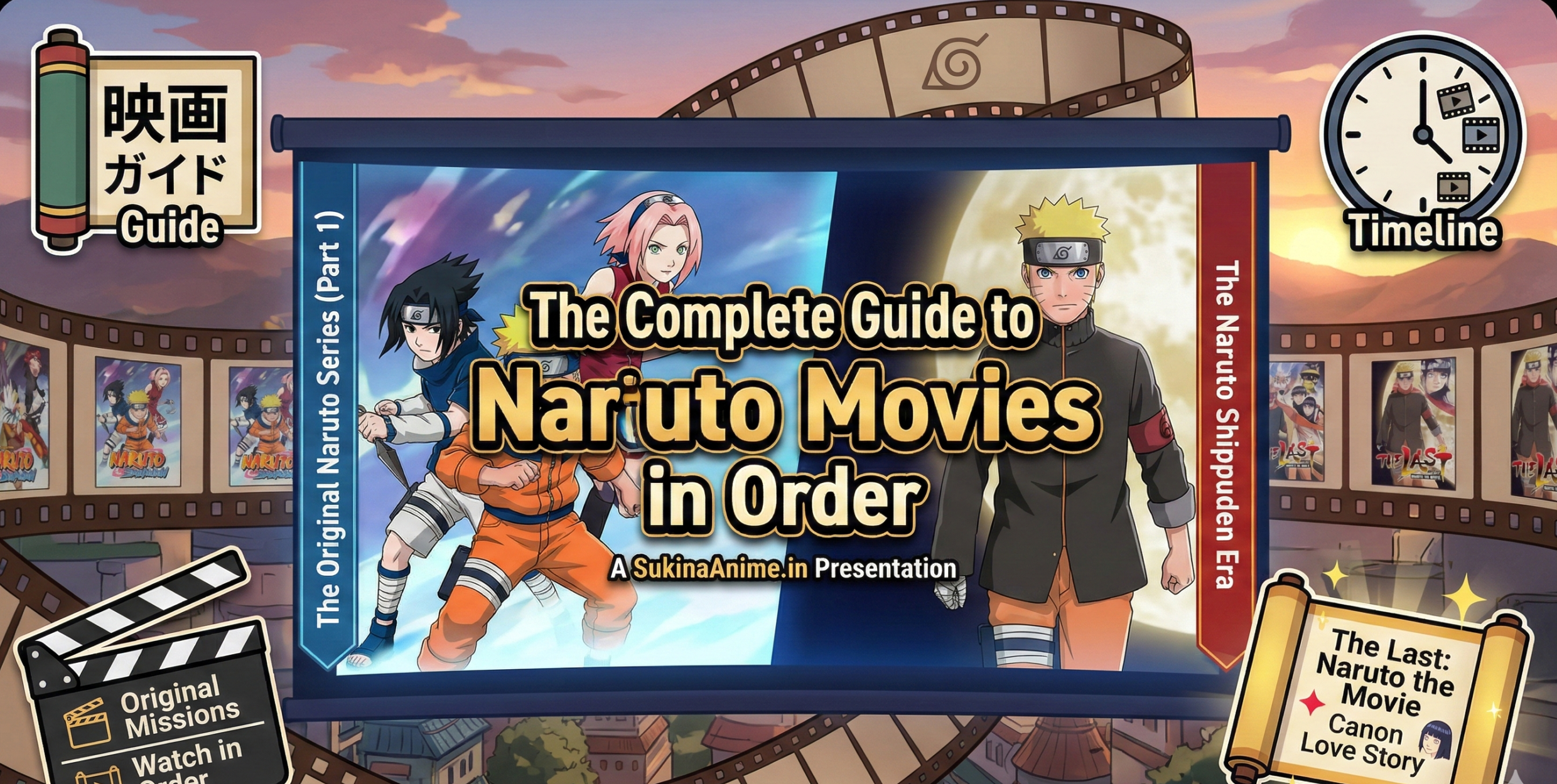 Naruto Movies in Order Naruto Movies in Order - Timeline from Land of Snow to The Last